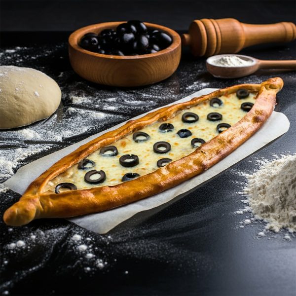 Olives with Cheese Pide