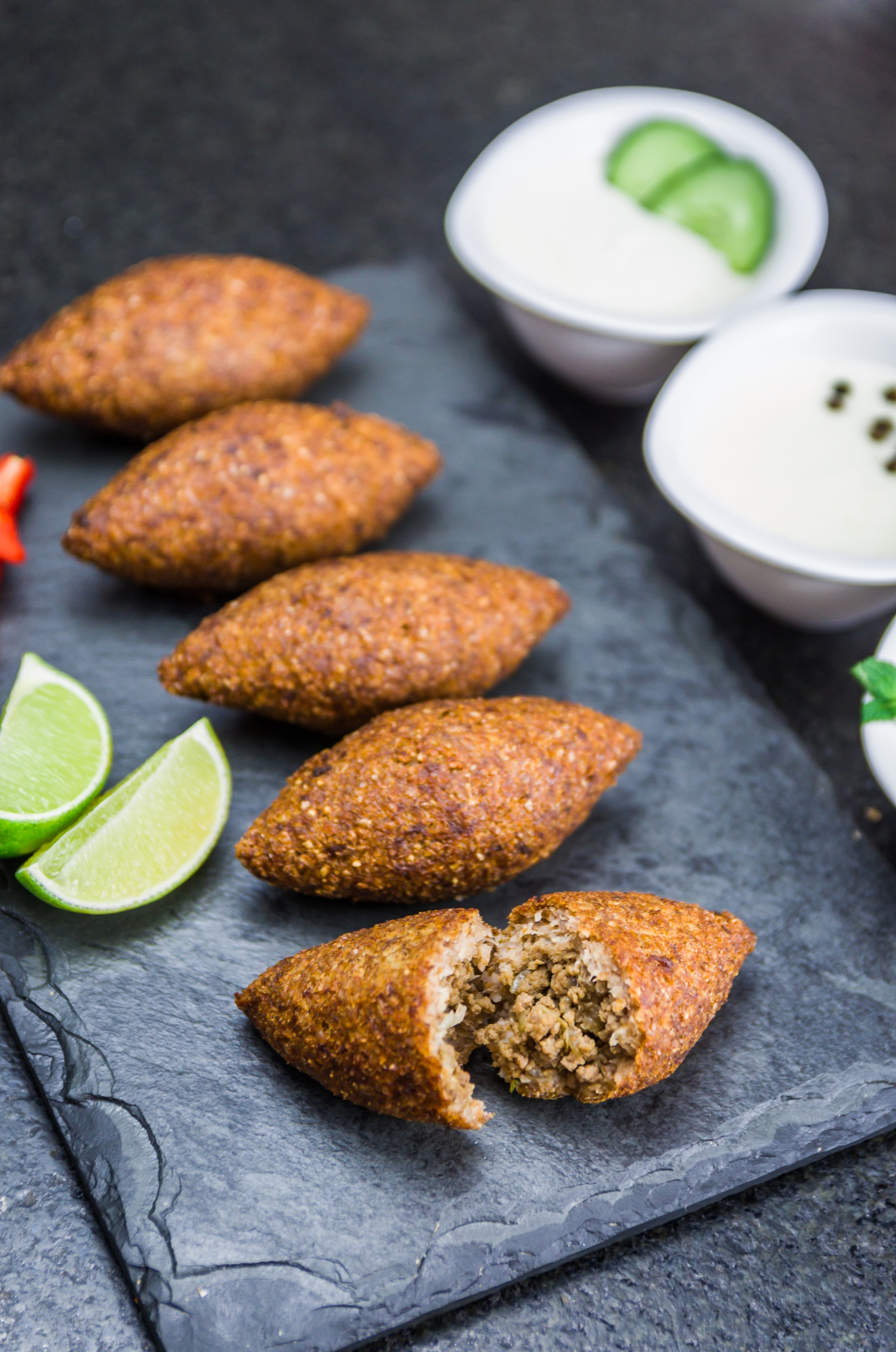 Iraqi kubba showing a regional variation of Middle Eastern kibbeh
